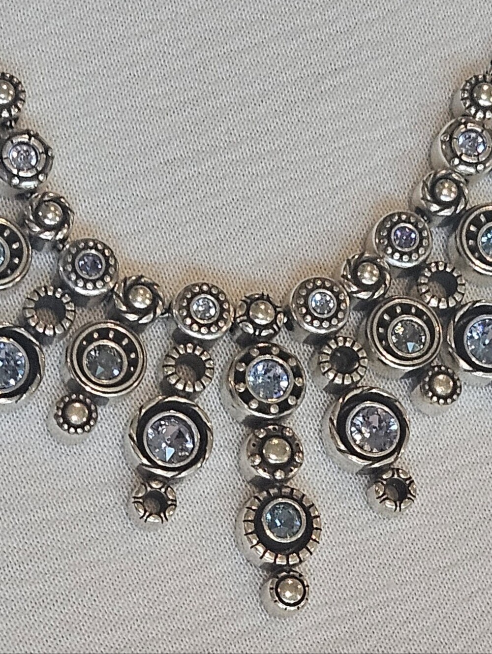 Brighton Halo Burst Tanzanite Necklace - Picture 2 of 7